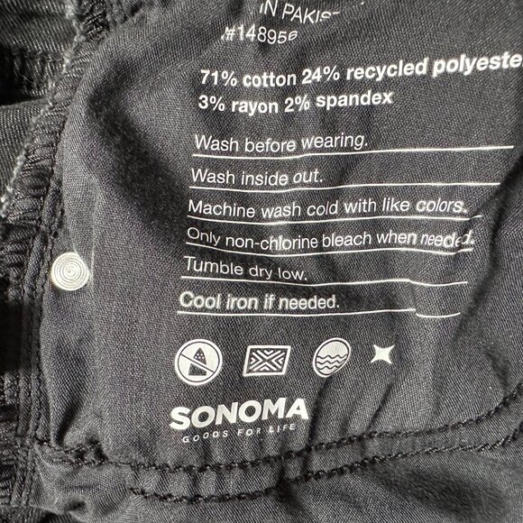 Sonoma Women's Plus 20W Grey Bermuda Shorts High Rise Raw Hem Distressed New - Picture 8 of 9